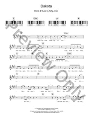 Dakota piano sheet music cover